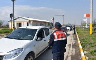 İnegöl girişine uygulama noktası kuruldu