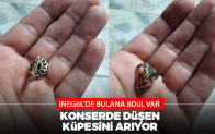 Konserde düşürdü, bulana ödül var
