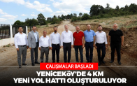 Yeniceköy’de 4 Km Yeni Yol Hattı Oluşturuluyor