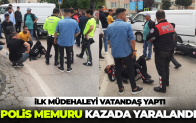 İnegöl’de polis ölümden döndü