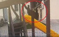 Karnı burnunda hırsız pes dedirtti