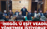 Ali Doğan; “İnegöl’ü eşit ve adil yönetmek istiyoruz”