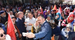 Dağ ilçeleri Bursa Büyükşehir Belediye Başkanı Aktaş’ı bağrına bastı