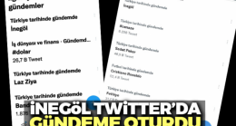 Twitter’ın gündemi İnegöl oldu