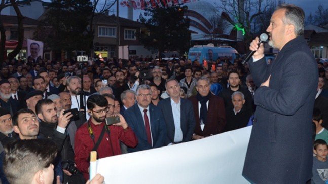 Alinur Aktaş, İnegöl’de mitinge geliyor