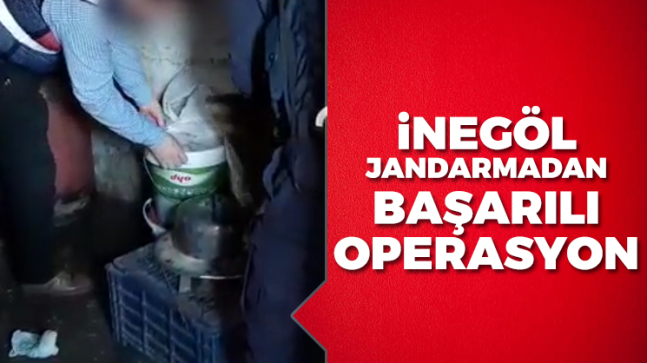 İnegöl jandarmasından başarılı operasyon