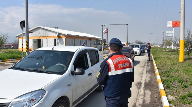 İnegöl girişine uygulama noktası kuruldu