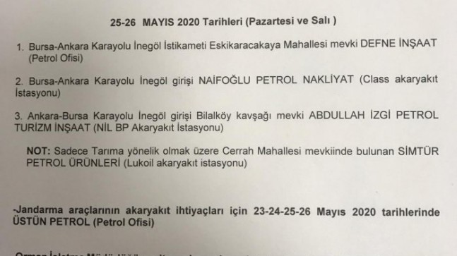 Bayram yasağında nöbetçi petrol istasyonları belli oldu [23-26 Mayıs]