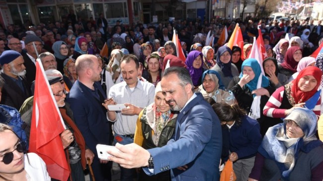 Dağ ilçeleri Bursa Büyükşehir Belediye Başkanı Aktaş’ı bağrına bastı