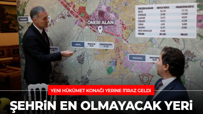 Yeni Hükümet Konağı’nın yerine itiraz geldi