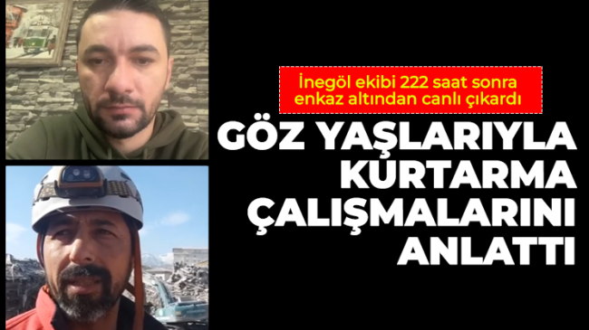 İnegöl ekibi mucizenin nasıl gerçekleştiğini anlattı