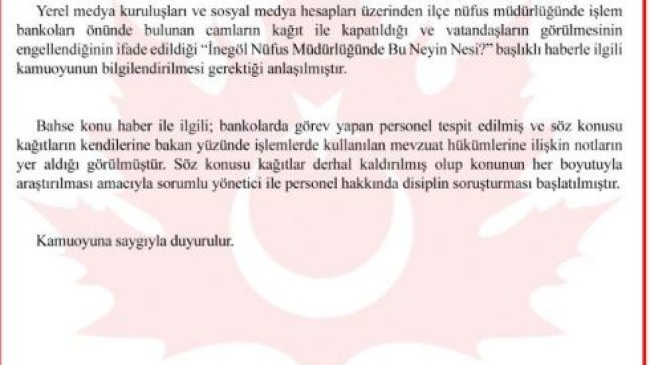 Vatandaştan rahatsız olan personel ve müdürüne soruşturma açıldı