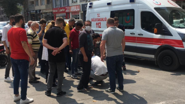 İstiklal caddesinde kaza 1 kişi yaralandı